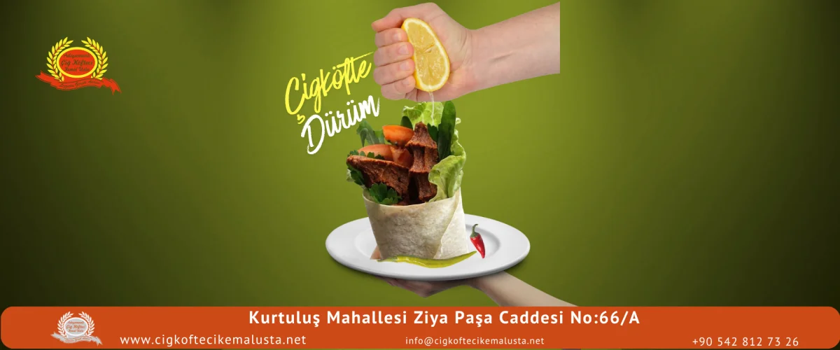 Enfes Kemal Usta Çiğköfte Dürüm